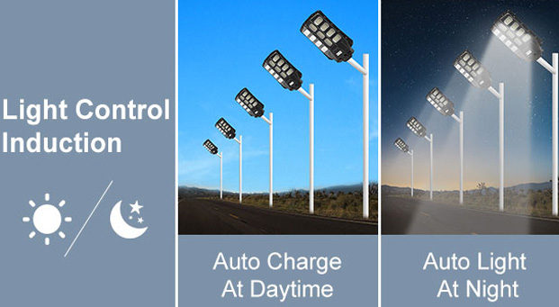 Zusammensetzung und Anwendung von Solar Street Light mit Sensor