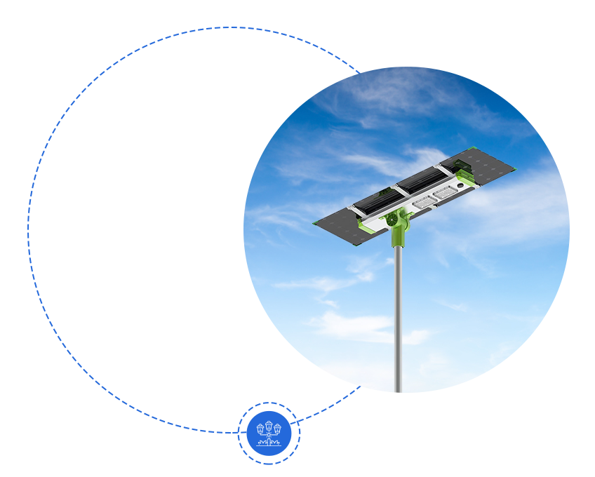 Solar Street Light Arbeits prinzip