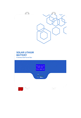 An der Wand montierte LiFePO4 Lithium-Solar-Batterie