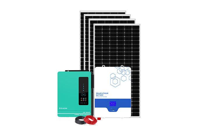 Off-Grid-Heim-Solarstrom anlage 4-10kW Lithium-Batterie