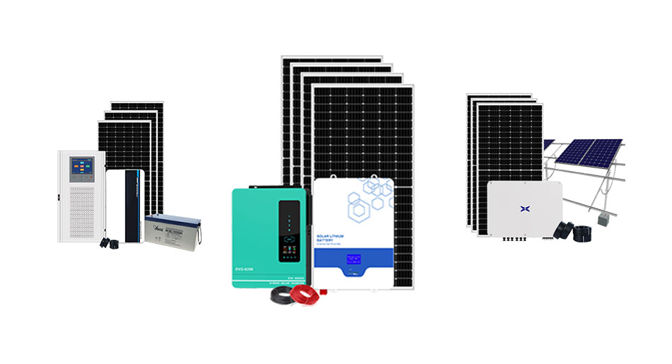 Off/On Grid Sonnensystem