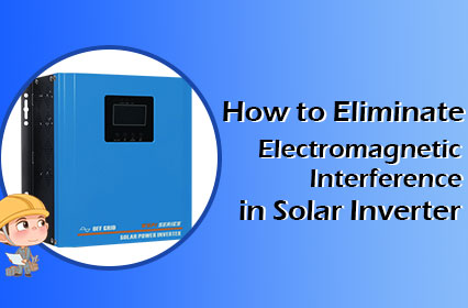 Wie kann man elektro magnetische Störungen im Solar wechsel richter beseitigen?