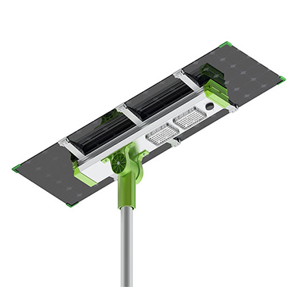 150W 200W Doppelseitiges Panel Split Solar Street Light(SLX)