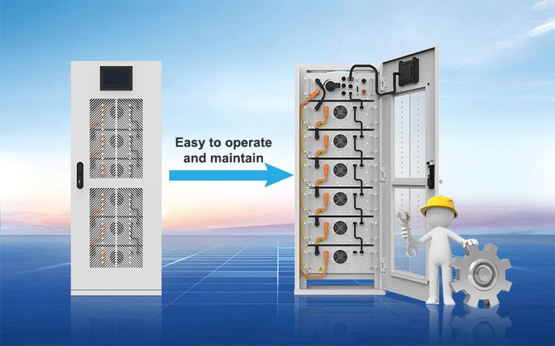 Kommerzielle Hochspannungs-Lithium-Batterie 60KWH 30KW Vorteile