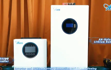 Anern AN-FGI-S6500 Wechselrichter und Nplus Lithium-Batterie Anschluss- und Funktionstest