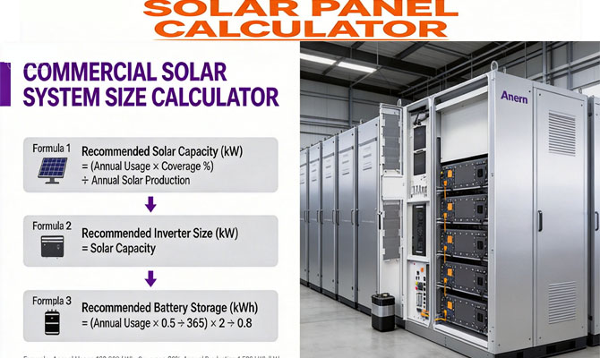 Rechner für die Größe kommerzieller Solaranlagen
