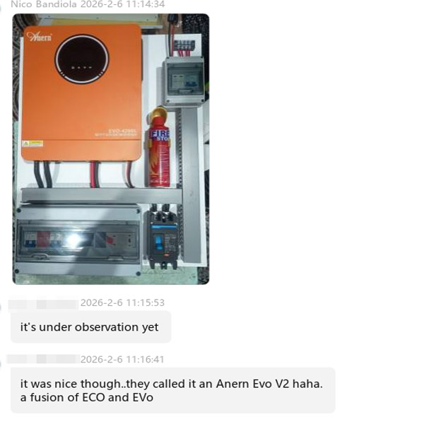 Customer Review of Anern EVO 4200 4.2KW solar inverter