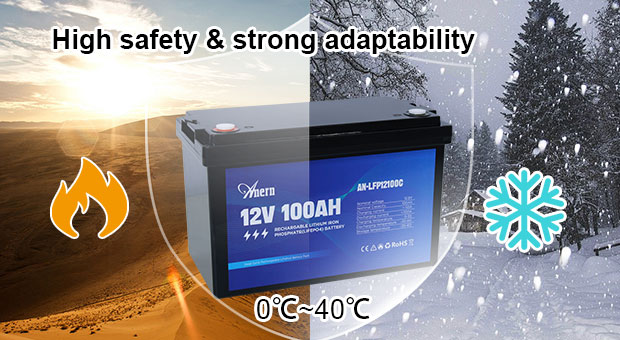 AN-LFP-C Baureihe Lithium-Batterie 100/200/300AH Vorteile