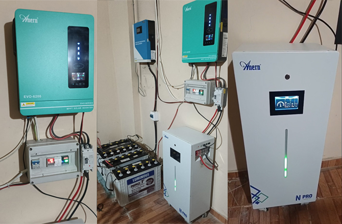 Touchscreen-Lithiumbatterie und EVO-Hybrid-Wechselrichter im Libanon